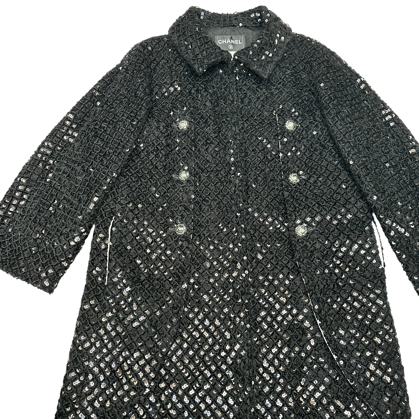 Sequins Black Coat - S