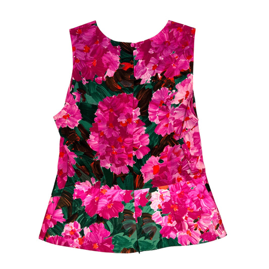 Floral Silk Top - M