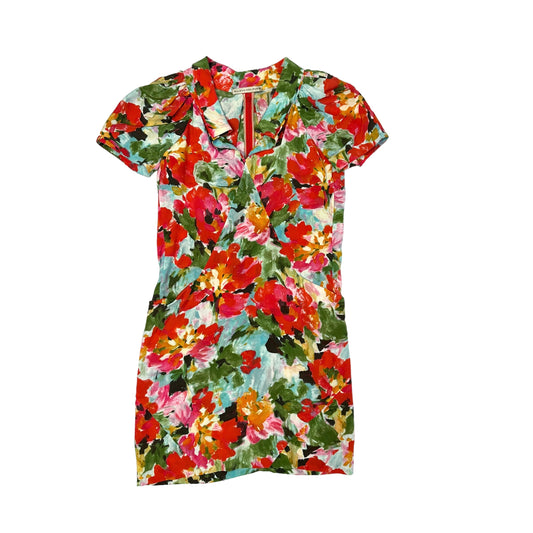 Flowery Silk Dress - M