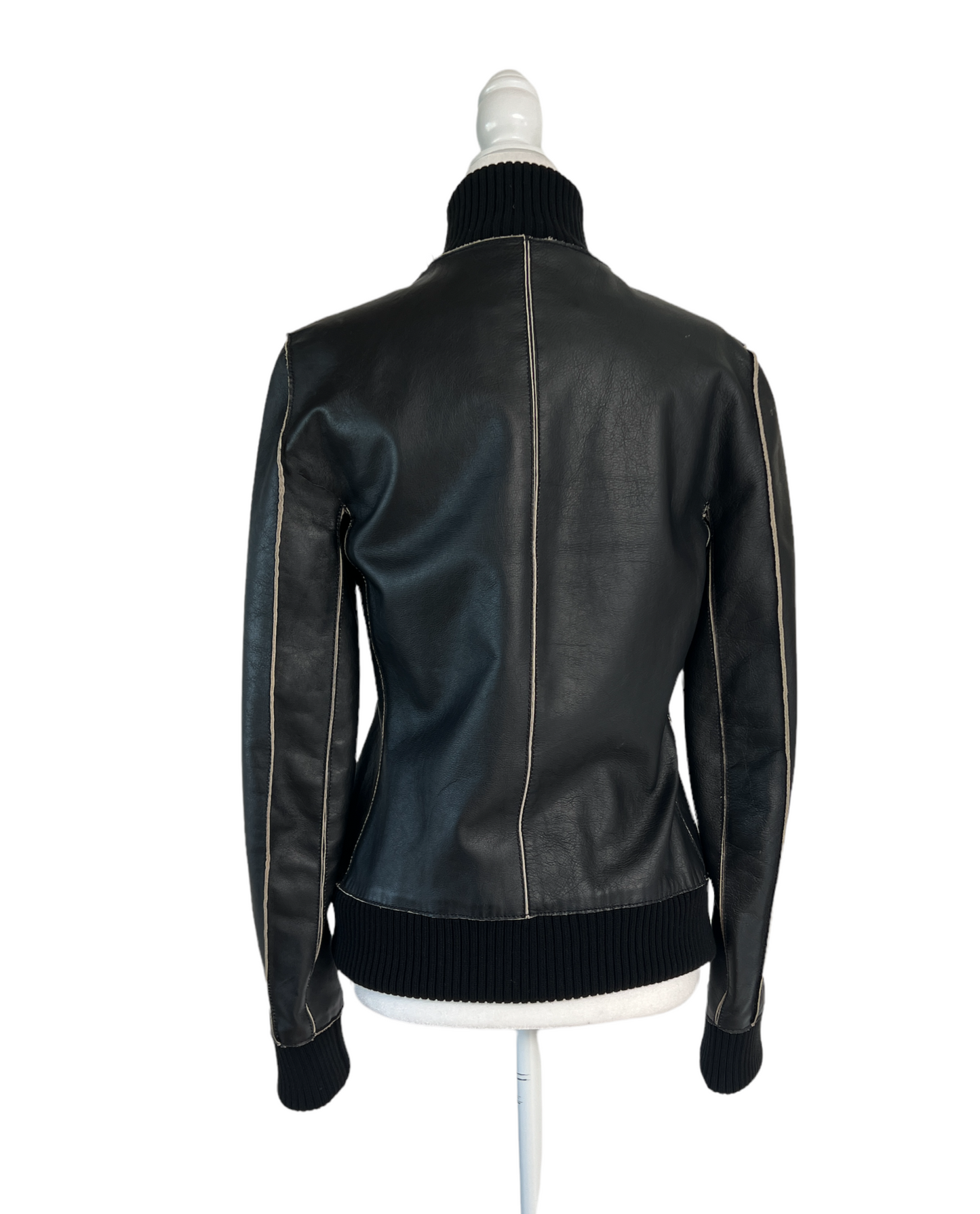 Black Leather Jacket - S