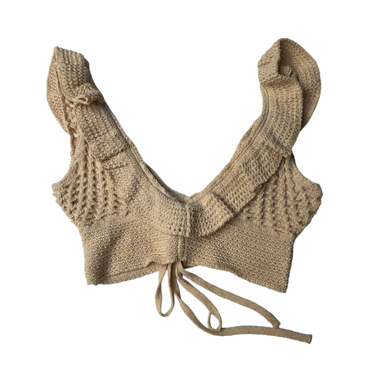 Beige Knits Bralette - XS