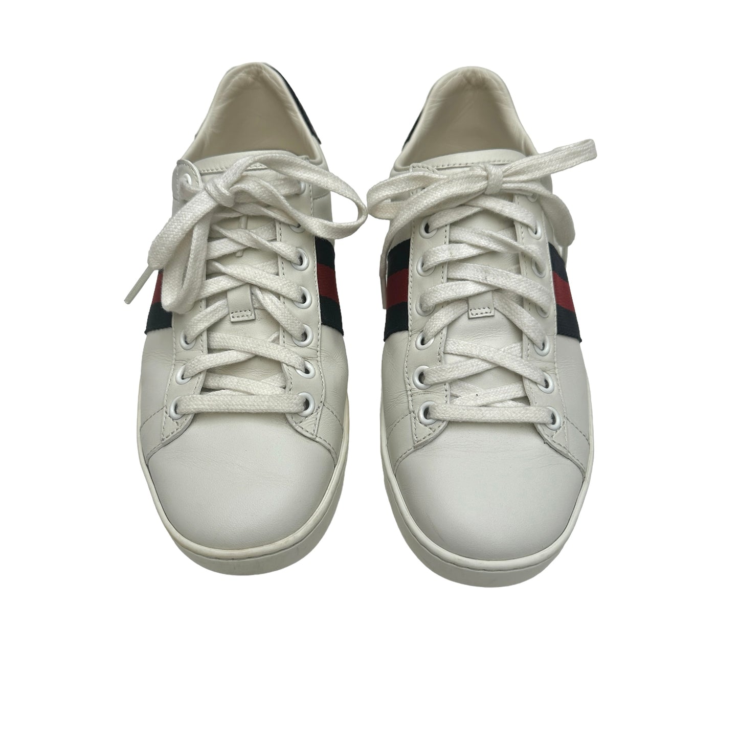 White Leather Sneakers - 6