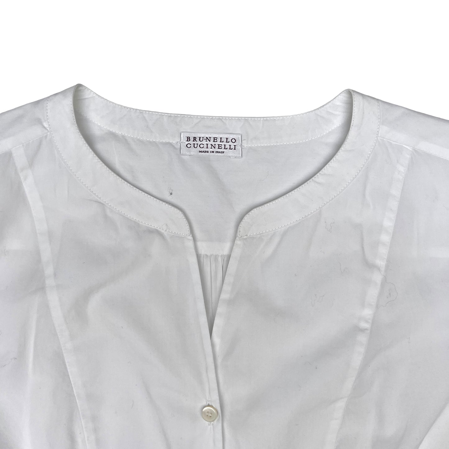 White Cotton Shirt - XL