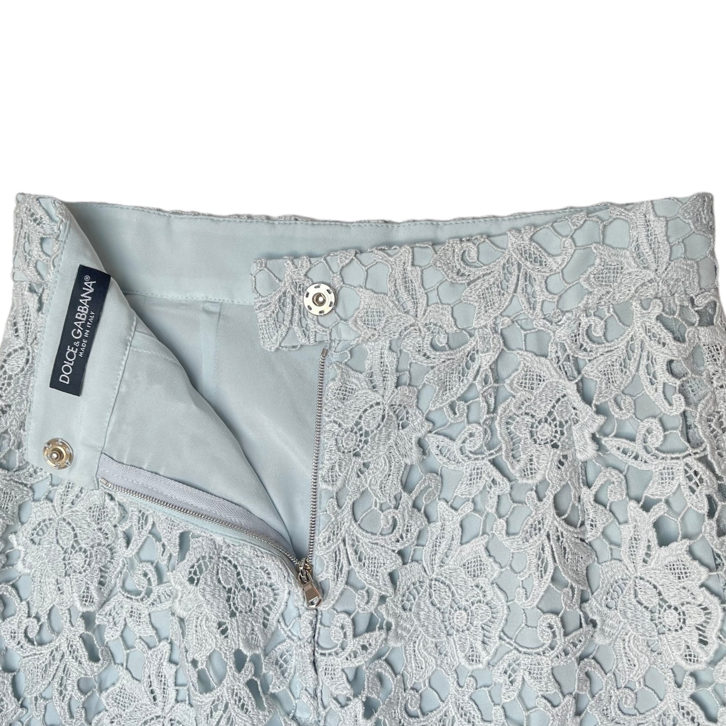 Dolce & Gabbana Blue Lace Skirt - S
