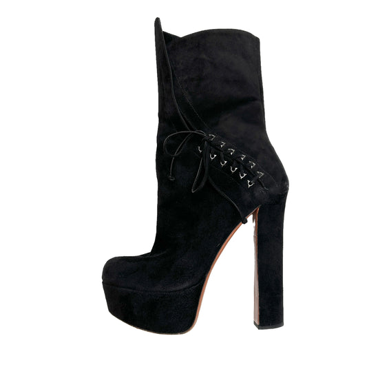 Black Heeled Boots - 9