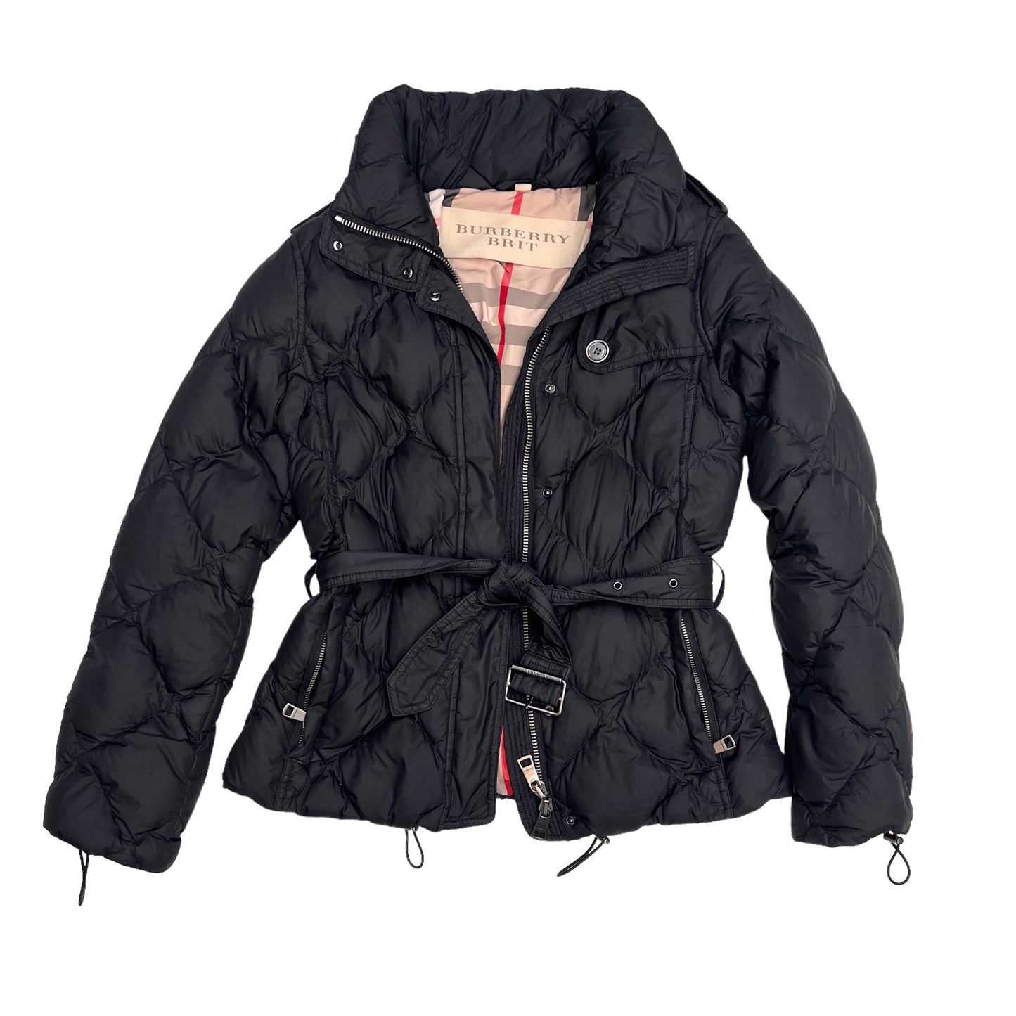 Black Puffer Coat - S