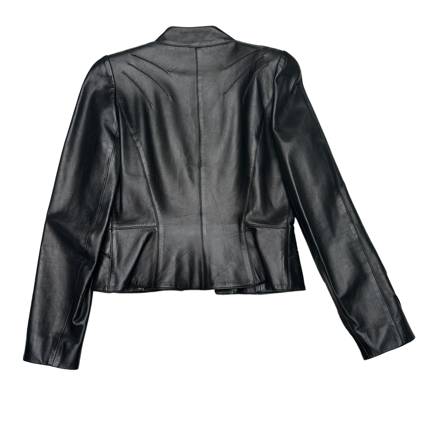 Vintage Black Leather Jacket - M