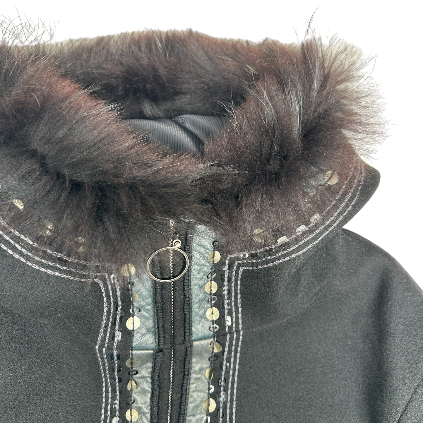 Fur Coat w/Sequins - S/M