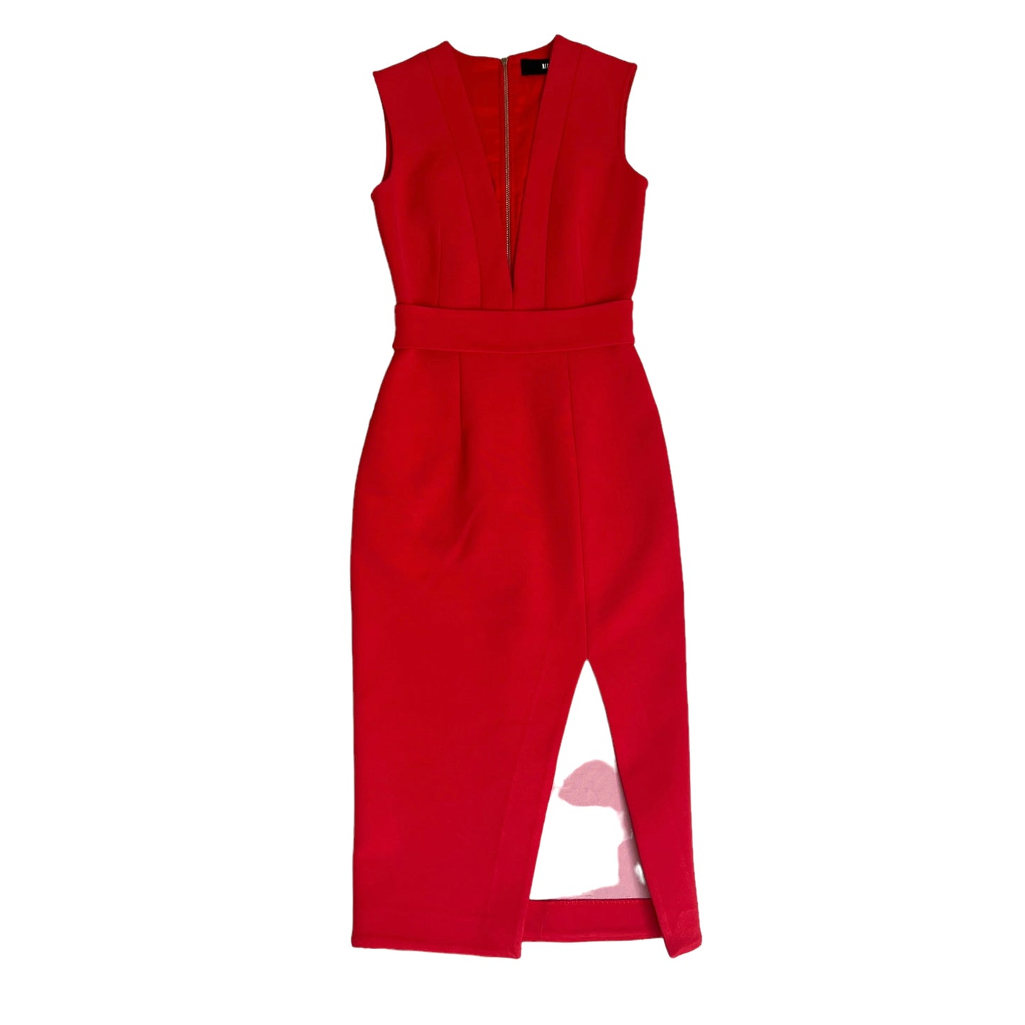 Red Sleeveless Dress - 2