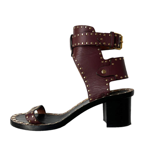 Brown Leather Sandals - 11