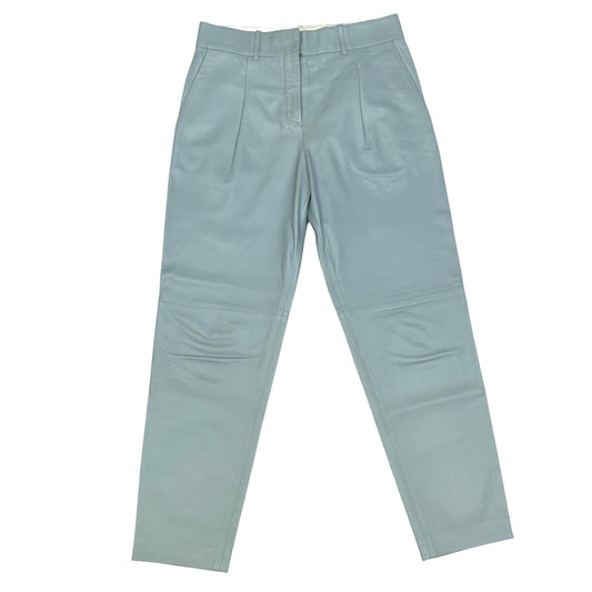Light Blue Leather Pants - M