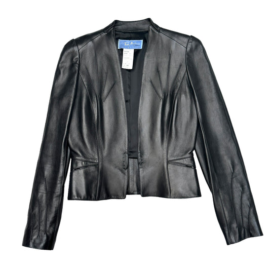 Vintage Black Leather Jacket - M