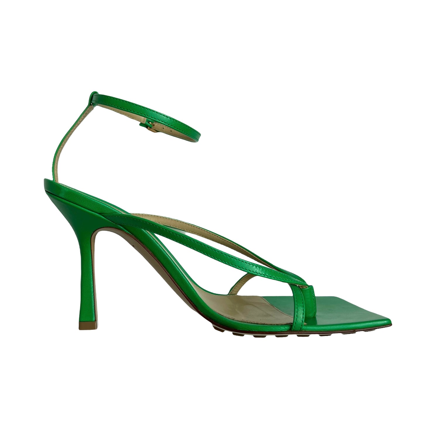 Green Sandals with Heels - 7.5