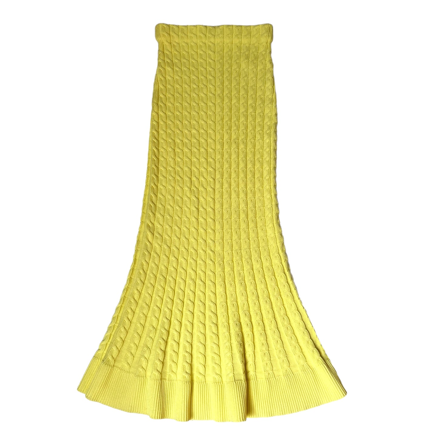 Yellow Midi Skirt - M
