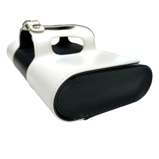 Black & White Leather Clutch