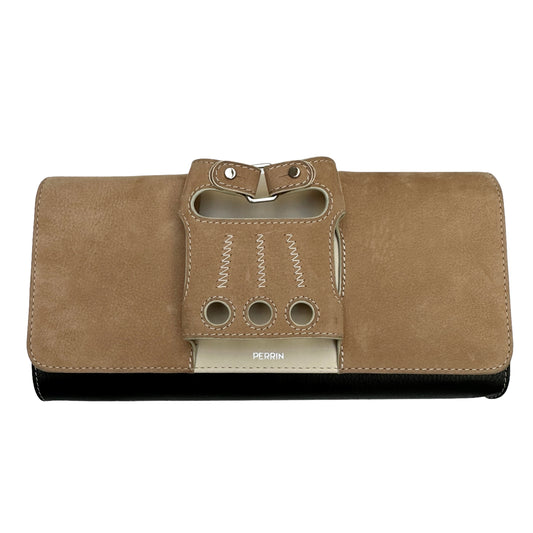 Brown and Black Clutch