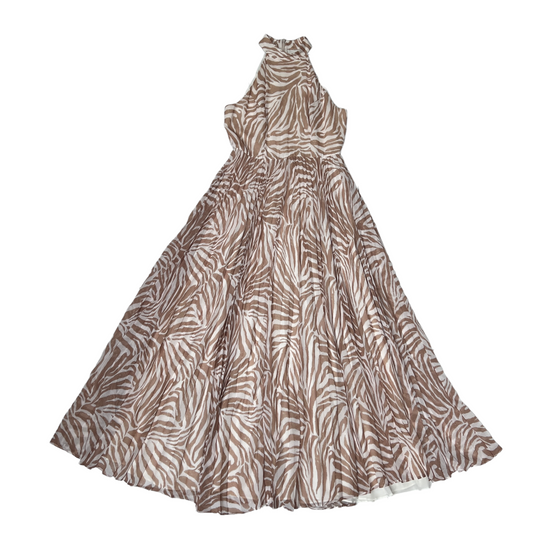 Zebra Print Long Dress - 1