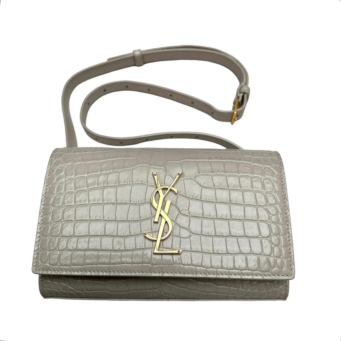 Kate Croc Embossed Belt Bag