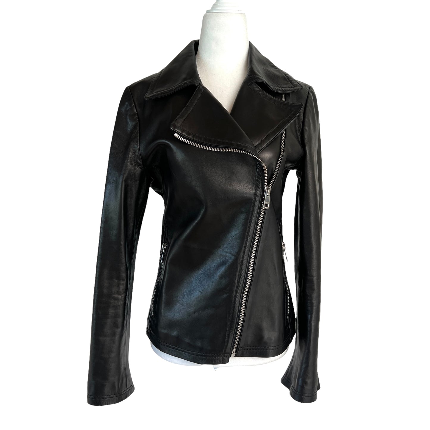 Black Leather Jacket - L