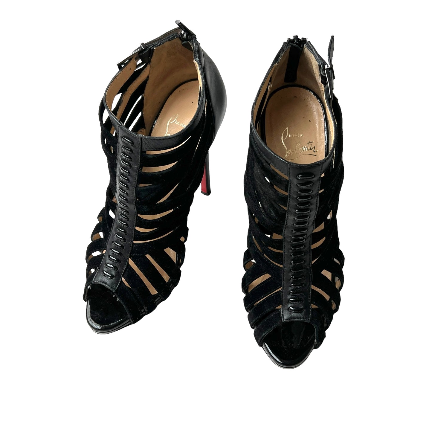 Black Heeled Sandals - 7.5