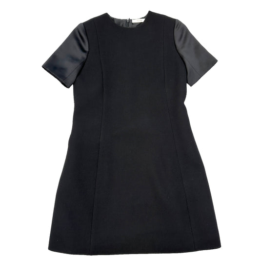 Black Wool and Silk Dress - S