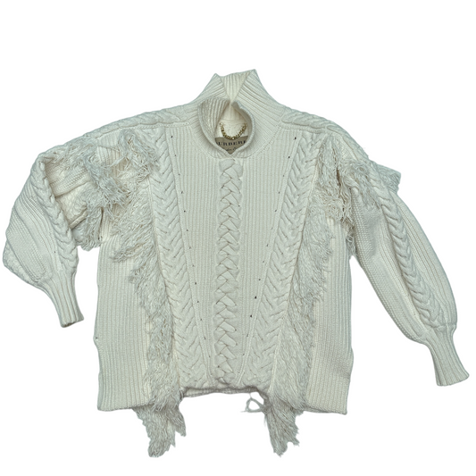 Beige Chunky Knits Sweater - M
