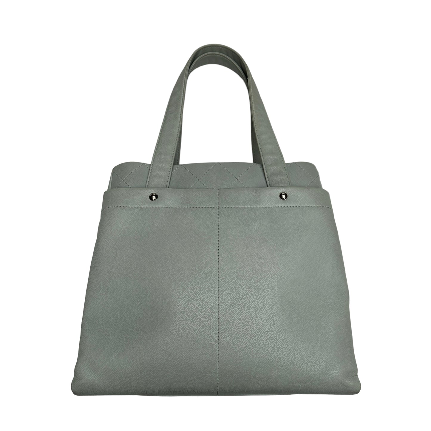 CC Grey Leather Tote