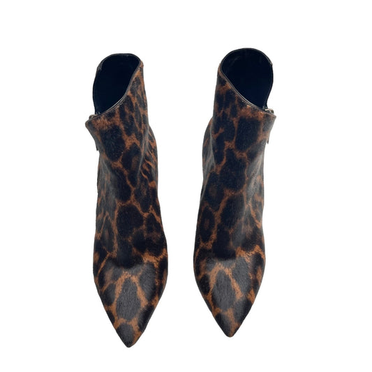 Leopard Hair & Leather Boots - 8
