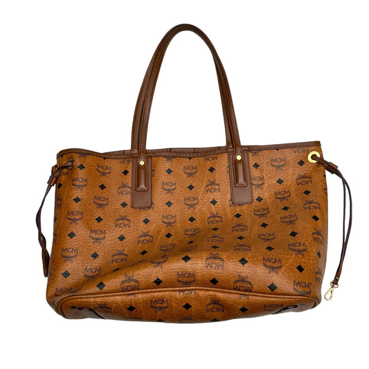 Reversible Brown Logo Tote