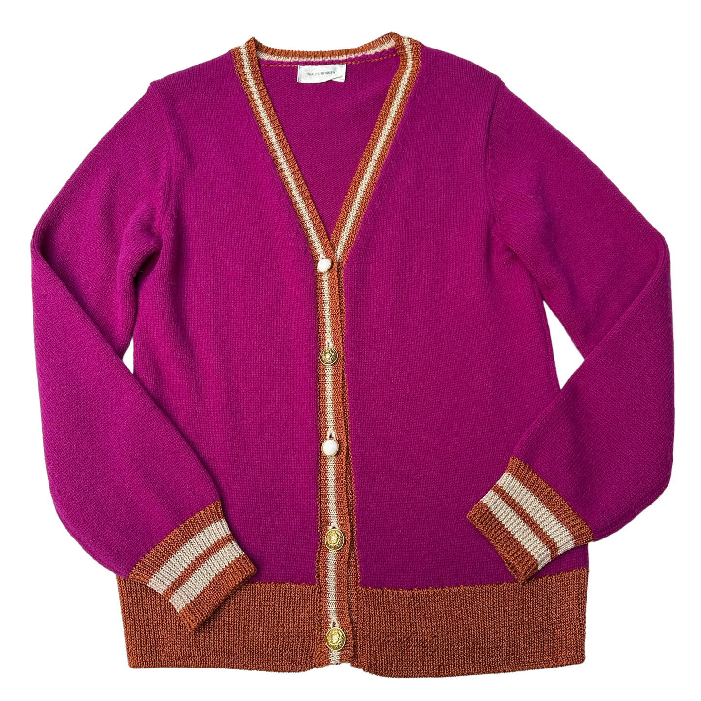 Pink Baby Alpaca Cardigan - S/M