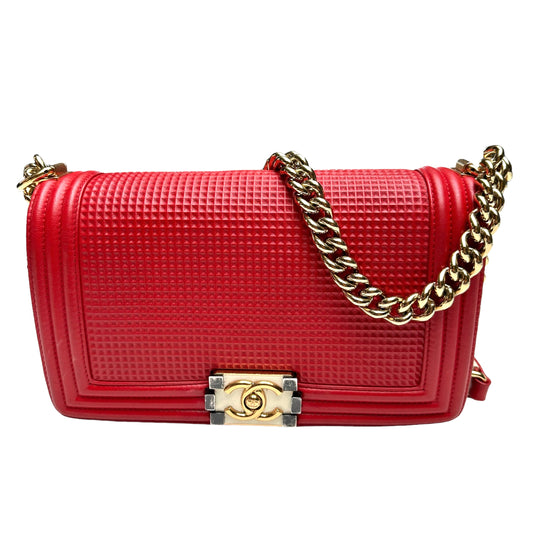 Red Waffle Boy Bag