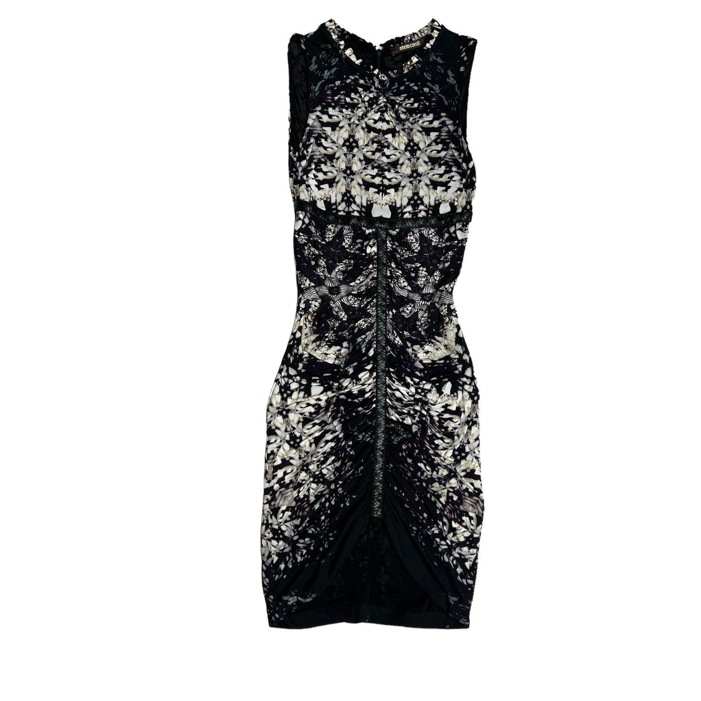 Black Printed Dress - S