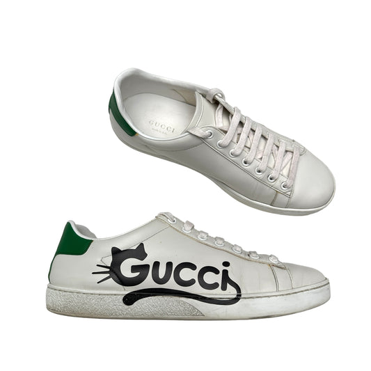 White Logo Sneakers - 7.5