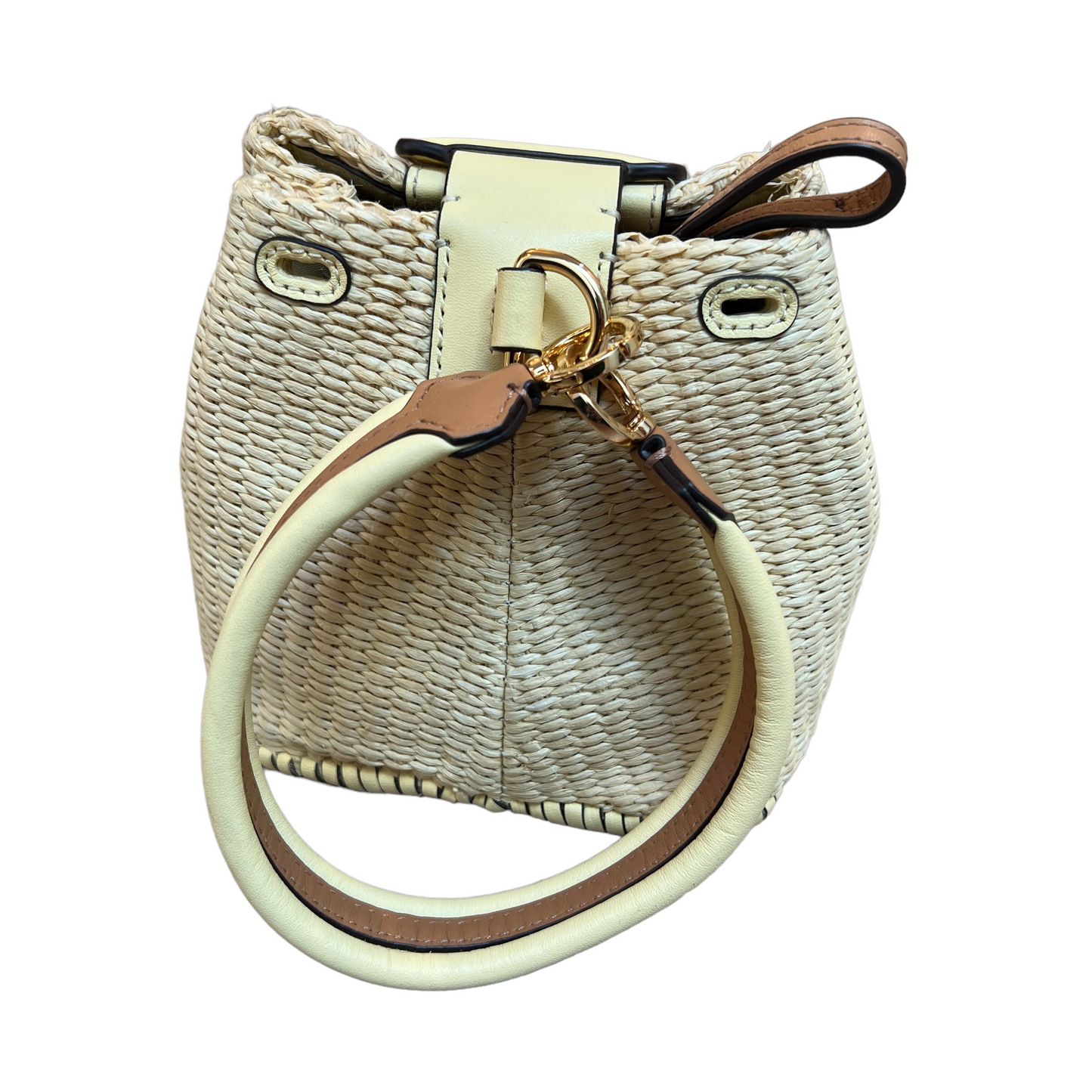 Beige Raffia Bag