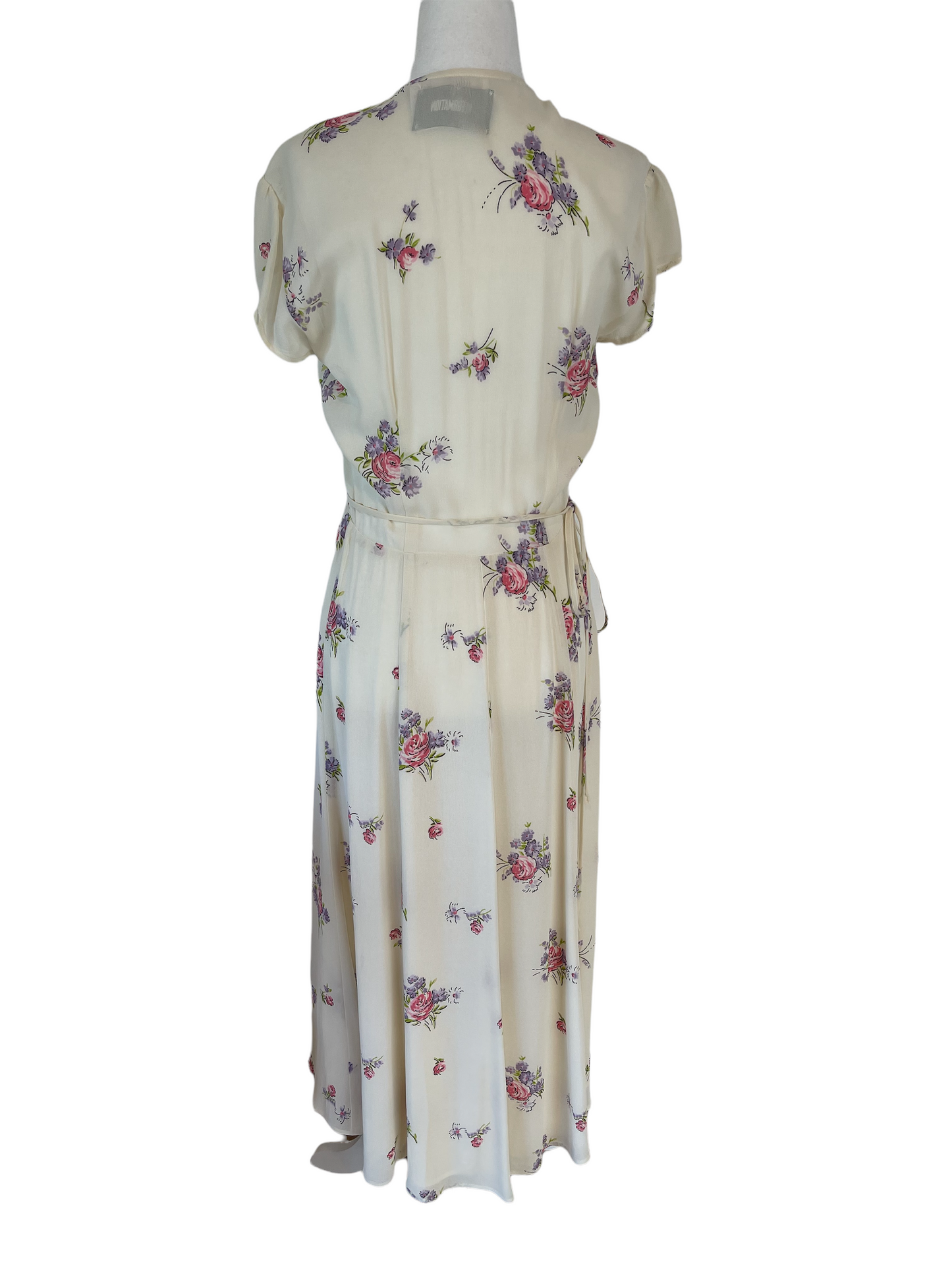 Cream Floral Dress - XS