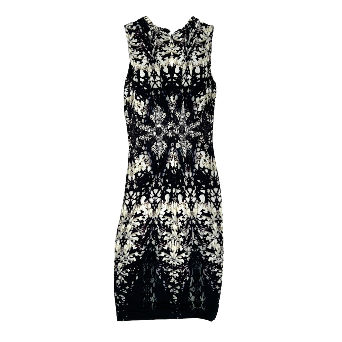 Black Printed Dress - S