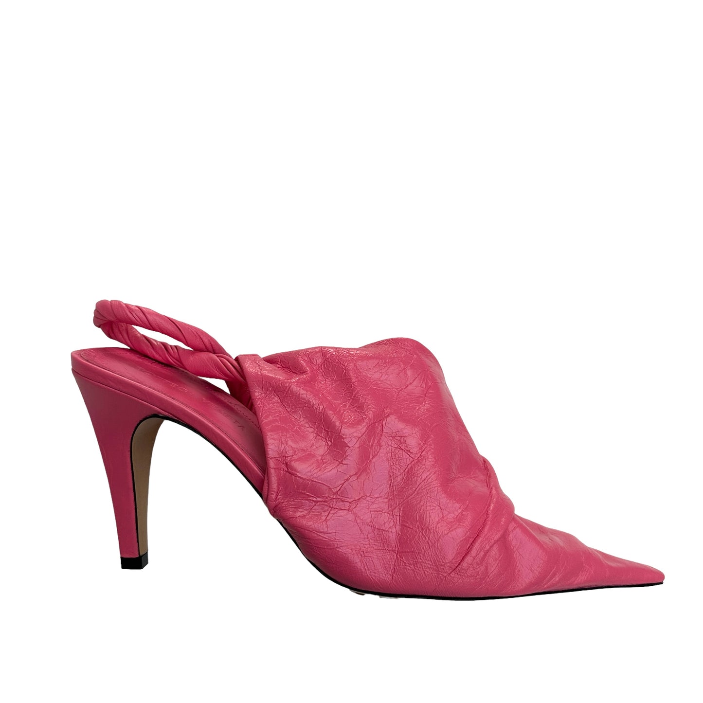 Pink Leather Heels - 9