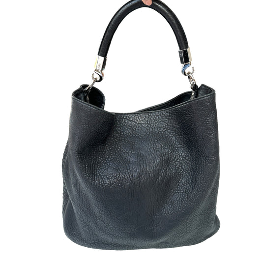 Black Leather Hobo Bag
