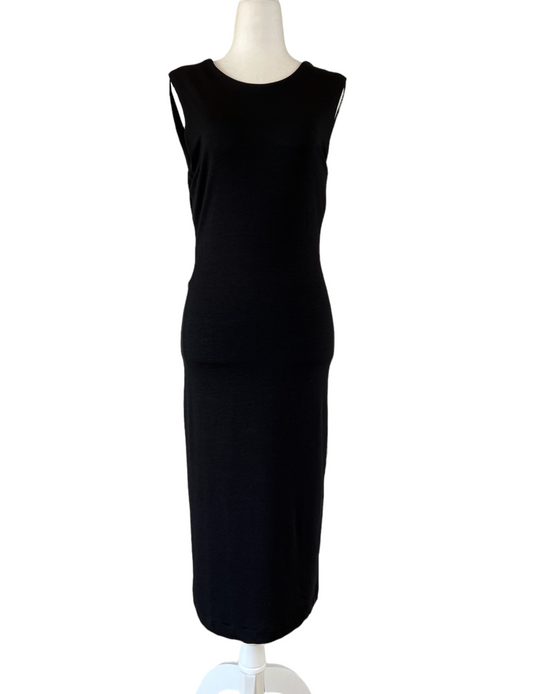 Black Backless Dress - S