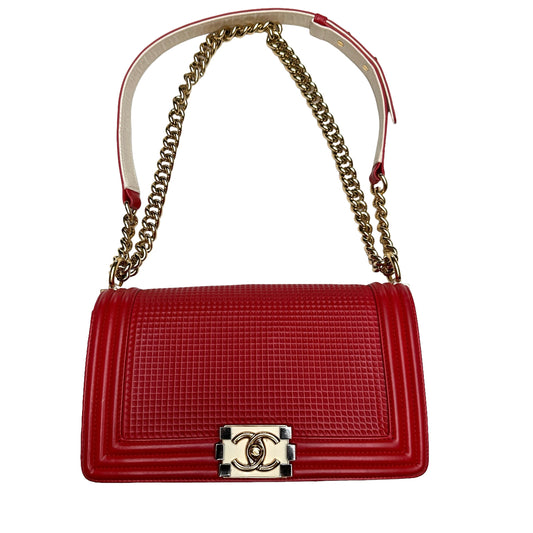 Red Waffle Boy Bag