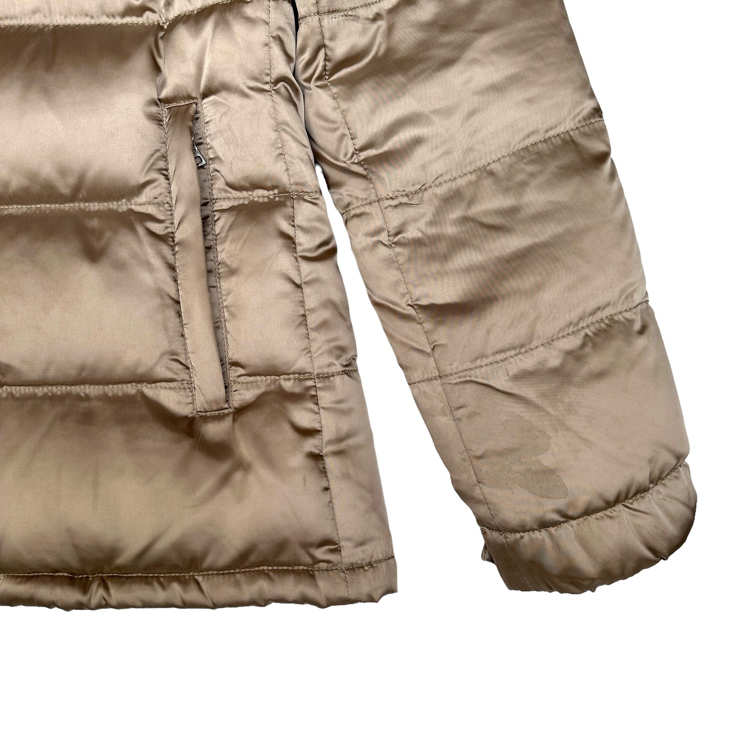 Down Puffer Jacket with Fur - M