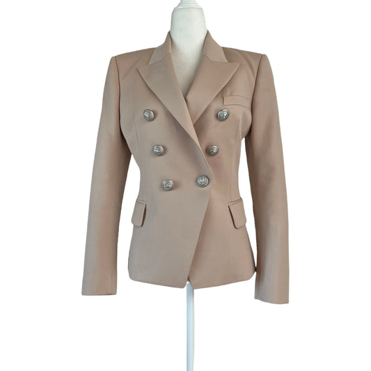 Cream Wool Blazer - S