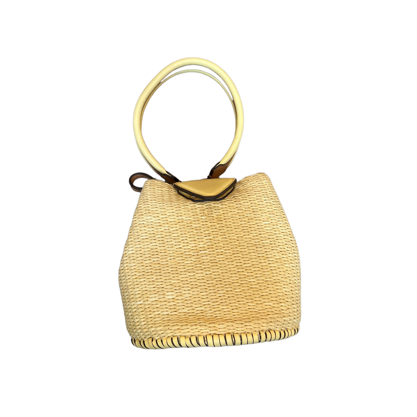 Beige Raffia Bag