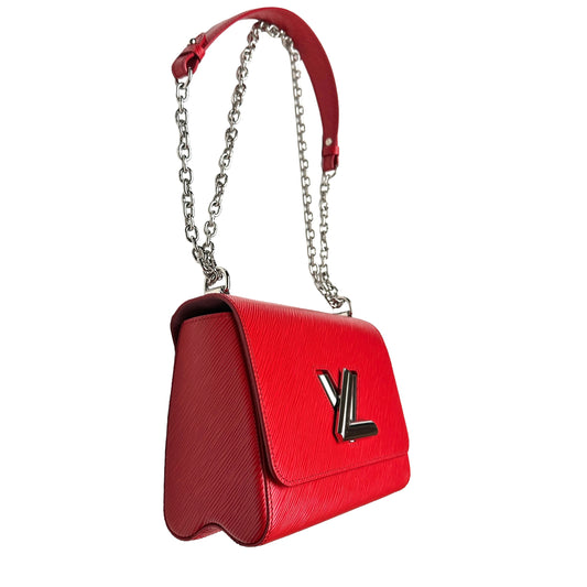 Red Epi Twist Leather Bag