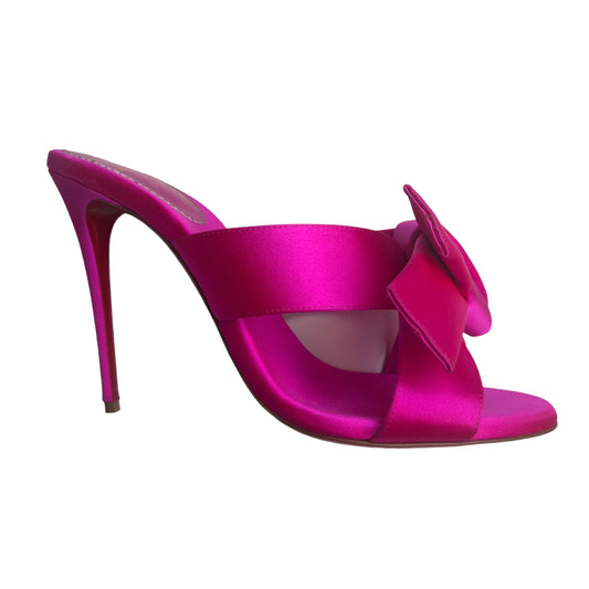 Pink Satin Heels - 10