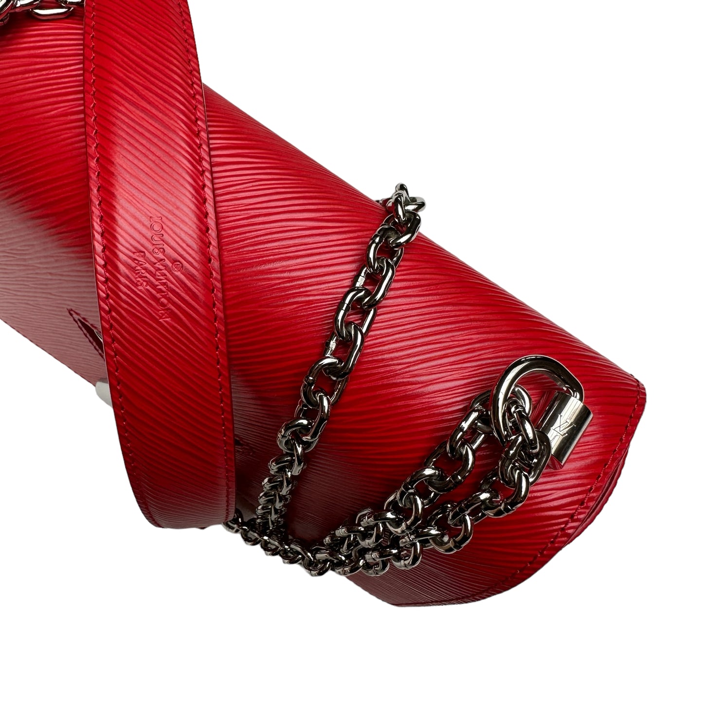 Red Epi Twist Leather Bag