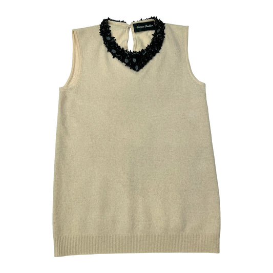 Beige Cashmere Top - M