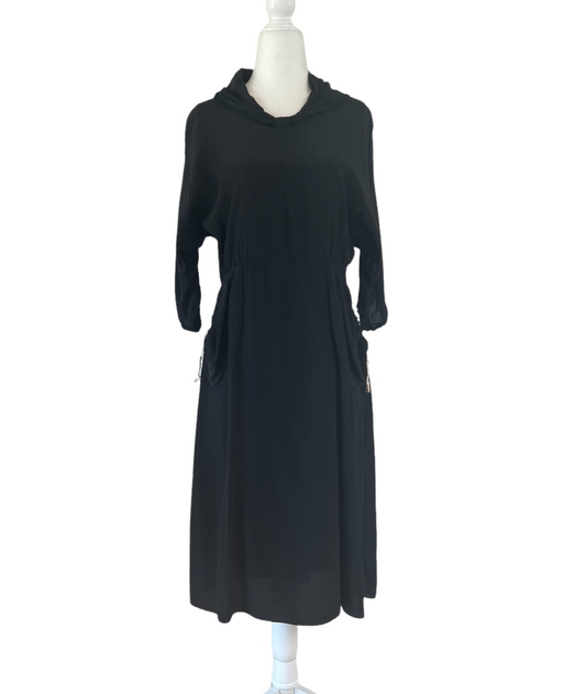 Black Silk Dress - S