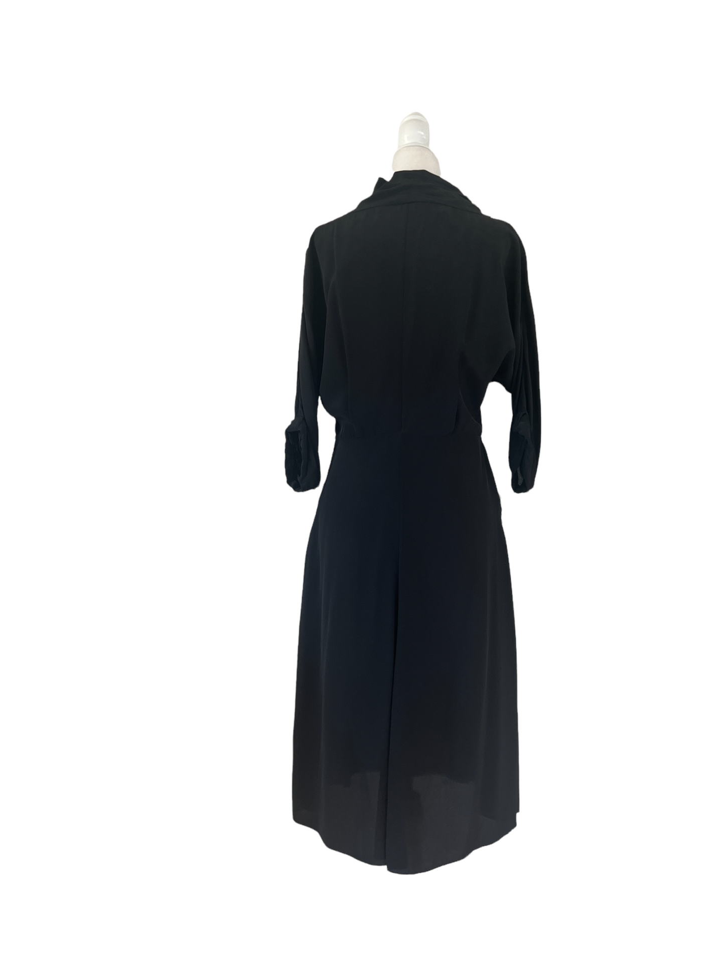 Black Silk Dress - S