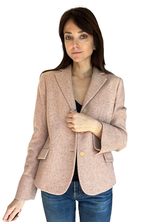 Vintage Light Pink Cashmere Blazer - M